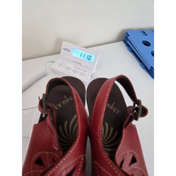 Dansko Red Clog Sling Back Women’s Sandals size 39 - Picture 12 of 12